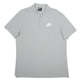 NIKE Mens Polo Shirt Grey L