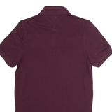 TOMMY HILFIGER Slim Fit Mens Polo Shirt Maroon S