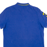 U.S POLO Slim Fit Mens Polo Shirt Blue 80s L