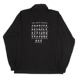 CLOUDS The Haka Dance Mens Polo Shirt Black Long Sleeve L