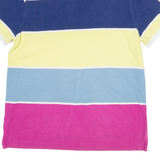 TOMMY HILFIGER Mens Polo Shirt White Striped M