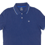 CHAMPION Mens Polo Shirt Blue S
