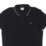 WRANGLER Mens Polo Shirt Black L