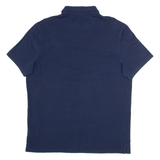 MICHAEL KORS Stretch Pima Mens Polo Shirt Blue L