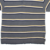 NAUTICA Mens Polo Shirt Grey Striped XL