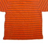 NAUTICA Mens Polo Shirt Orange Striped XL