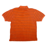 NAUTICA Mens Polo Shirt Orange Striped XL