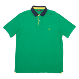 NAUTICA Mens Polo Shirt Green L