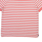 NAUTICA Mens Polo Shirt Pink Striped M
