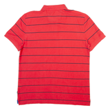 NAUTICA Mens Polo Shirt Red Striped L