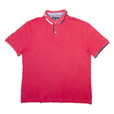 TOMMY HILFIGER Mens Polo Shirt Red L