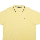 NAUTICA Mens Polo Shirt Yellow L