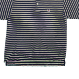 CHAPS Mens Polo Shirt Blue Striped L