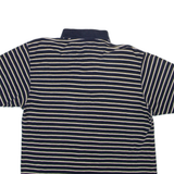 CHAPS Mens Polo Shirt Blue Striped L