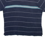 NAUTICA Mens Polo Shirt Black Striped XL