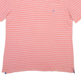 NAUTICA Mens Polo Shirt Pink Striped XL
