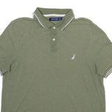 NAUTICA Mens Polo Shirt Green L
