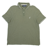 NAUTICA Mens Polo Shirt Green L