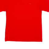 FILA Mens Polo Shirt Red 90s S