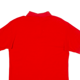 FILA Mens Polo Shirt Red 90s S