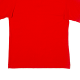 FILA Mens Polo Shirt Red 90s S