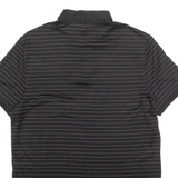 CALVIN KLEIN Classic Fit Mens Polo Shirt Black Striped S