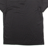 CALVIN KLEIN Classic Fit Mens Polo Shirt Black Striped S
