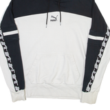 PUMA Mens White Hoodie S