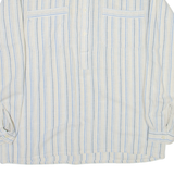 LIMARK Mens Shirt Grey Striped Long Sleeve S