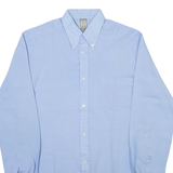 TERRY YOUNG Mens Plain Shirt Blue Long Sleeve XS