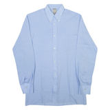 TERRY YOUNG Mens Plain Shirt Blue Long Sleeve XS