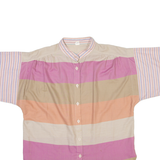 TRU BLOUSE Womens Shirt Purple Striped S