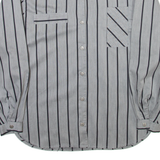 Womens Shirt Grey Striped Long Sleeve S