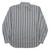 Womens Shirt Grey Striped Long Sleeve S