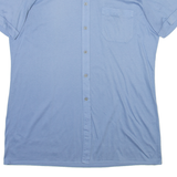 METZGER Mens Plain Shirt Blue M