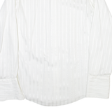 SEIDENSTICKER Mens Shirt White Striped Long Sleeve S