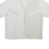 Womens Shirt White Striped S