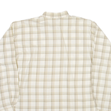 SPENGLER Womens Shirt Beige Check Long Sleeve S