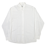 NEW CLASSIC Mens Shirt White Spotted Long Sleeve M