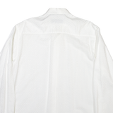 NEW CLASSIC Mens Shirt White Spotted Long Sleeve M