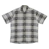 Mens Shirt Grey Check L