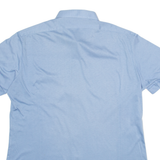 METZGER Mens Plain Shirt Blue M