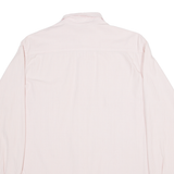 BENETTON Mens Plain Shirt Pink Long Sleeve M