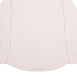BENETTON Mens Plain Shirt Pink Long Sleeve M