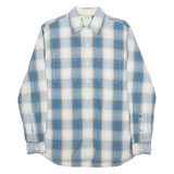 TIMBERLAND Mens Shirt Blue 90s Check Long Sleeve S