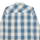 TIMBERLAND Mens Shirt Blue 90s Check Long Sleeve S