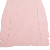 COS Womens Jumper Pink Crew Neck Waffle Knit UK 6