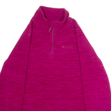 MOUNTAIN WAREHOUSE Womens Fleece Pink 1/4 Zip UK 14