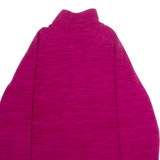MOUNTAIN WAREHOUSE Womens Fleece Pink 1/4 Zip UK 14