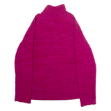 MOUNTAIN WAREHOUSE Womens Fleece Pink 1/4 Zip UK 14
